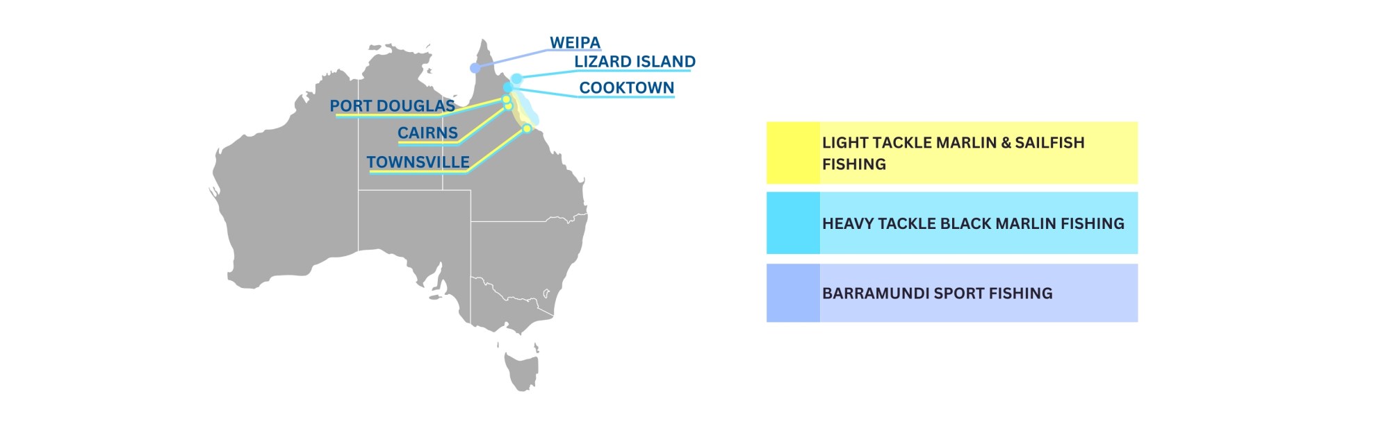 map of Zulu destinations